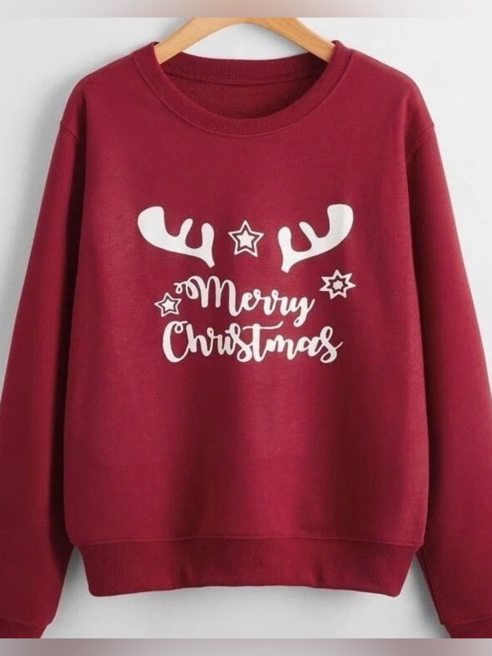 Merry Christmas Crewneck Sweatshirt - Vintage Red Sweatshirt, gift for holiday